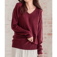 KOBE LETTUCE/コウベレタス KOBE LETTUCE カシミアタッチ 洗えるスフレニット[ 選べる12タイプ ] 【Vネックチュニック】 [N555]/507218886