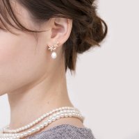 aquagarage/アクアガレージ aquagarage フラワー＆パールピアス レディース ホワイト ワンサイズ/507323946