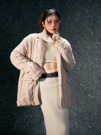 Darich/ダーリッチ Darich ケーブルニットジャケットコート/507331478