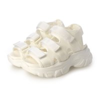 Mafmof/マフモフ Mafmof Realta(レアルタ)5cm厚底ソールトリプルベルトスポーツサンダル/507392866