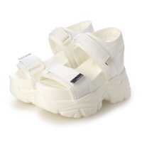 Mafmof/マフモフ Mafmof Mafmof(マフモフ)10.5cm厚底ボリュームソールダブルベルトスポーツサンダル/507393045