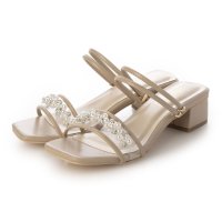 Mafmof/マフモフ Mafmof Realta(レアルタ)5cmヒールパールビジュー2wayサンダル/507393916