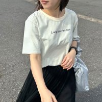 CRB/シーアールビー CRB ボーダーロゴTシャツ/507398296