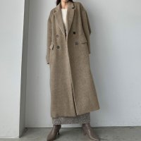Louere/ルエレ Louere Louere ダブルロングシャギーチェスターコート/507407460