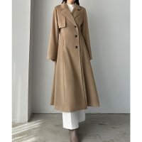 Louere/ルエレ Louere Louere ウエストシェイプフレアチェスターコート/507407467