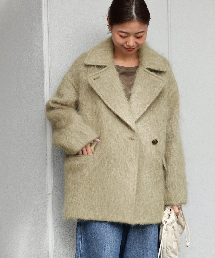 セール 30%OFF】モヘヤミックスシャギーショートコート
