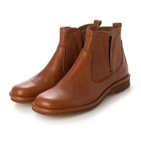 SAYA/【プラット製法】本革サイドゴアブーツ(ダークブラウン)/507417731