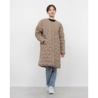 TIGORA/ティゴラ TIGORA レディース 中綿ジャケット アルミ蓄熱パデットノーカラージャケット THEMOLITE(R)使用 TR－9C2584IJ/507433263