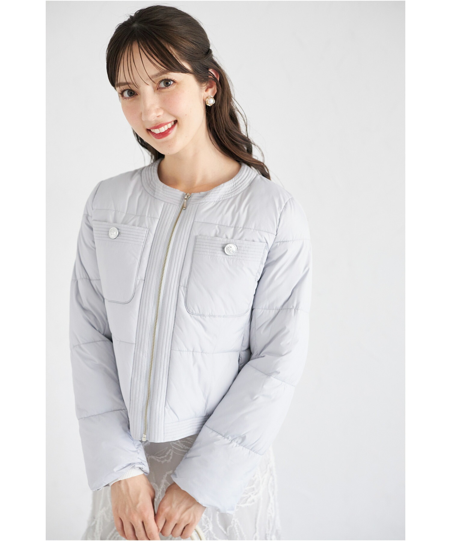 トッコクローゼット tocco closet 2WAY袖口ファー付きマイクロ