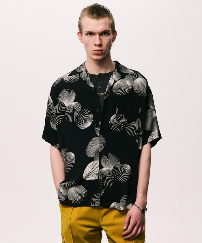し*た様 ショット PJ ×パイナップルジュース レーヨンシャツ M PJ/×パイナップルジュース/RAYON SHIRT SHELL/レーヨンシャツ