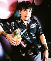 Schott/×PJ/×パイナップルジュース/RAYON SHIRT ALOHALAND/レーヨンシャツ アロハランド/507474069