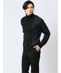 m.f.editorial/エムエフエディトリアル m.f.editorial 編地切替配色 タートルネックニット/507474122