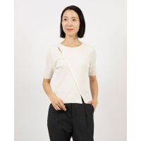 LOEUVRE/ルエブル LOEUVRE Diagonal Button Slit Knit/507474204