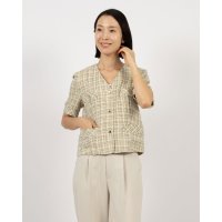 LOEUVRE/ルエブル LOEUVRE Half Sleeve Tweed Crop Jacket/507474207
