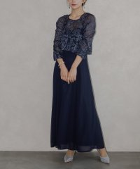epic day/エピック デイ epic day パーティードレス 結婚式 ワンピース レースレイヤードシフォンドレス デザインドレス オケージョンドレス レース バックデザイ/507476813