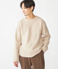 SHIPS MEN/SHIPS: ウール リサイクルカシミヤ 畦編み クルーネック ニット/507479247