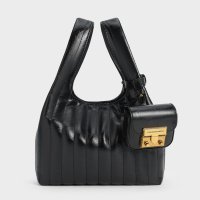 CHARLES & KEITH/Donna ドンナ クリンクルエフェクトダンプリングバッグ/507479267