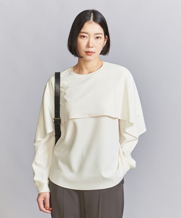 美品】ユナイテッドアローズUNITEDARROWSジャガードフリル