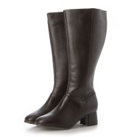 la farfa SHOES/la farfa ラファーファ レディース ロングブーツ【幅広4E/筒幅ゆったり/大きいサイズ/滑りにくい】 5310 ダークブラウン/507490529