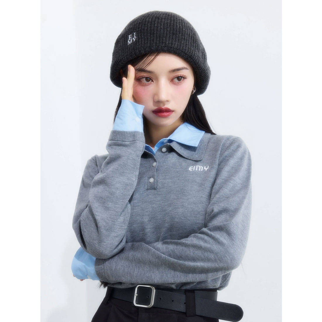 エイミーイストワール eimy istoire レイヤード風ポロニット