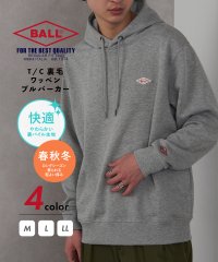 BALL/ボール BALL T/C裏毛 ワッペン プルパーカー 長袖 フード スウェット トレーナー 64531/507491099