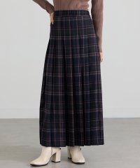 MAISON BREEZE reveur/メゾンブリーズレヴール MAISON BREEZE reveur 先染め チェック タック プリーツスカート ロングスカート Aライン ロング丈 XNN/507491109