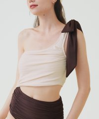 SEA DRESS/ワンショルダーカットアウトワンピース/水着/507493006