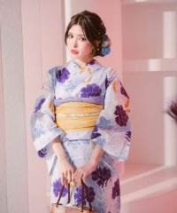 Retica/レティカ Retica 変わりムラ染め×華やか乱菊 ゆかた2点セット (浴衣+兵児帯)/507494972