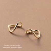 Noelmarket/ノエルマーケット Noelmarket ピアス 金属アレルギー対応 フープピアス つけっぱなし 18k シンプル インフィニティ ねじれピアス 人気 上品 両耳/507017783