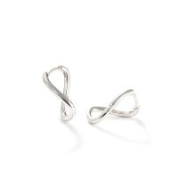 Noelmarket/ノエルマーケット Noelmarket ピアス 金属アレルギー対応 フープピアス つけっぱなし 18k シンプル インフィニティ ねじれピアス 人気 上品 両耳/507017783