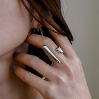 styiro/スタイロ styiro ニッケルフリー ダブルメタルモチーフ フリーリング/507049693