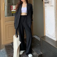 shoppinggo/ショッピングゴー shoppinggo ジャケット＆パンツ 2点セット スーツ セットアップ レディース スーツ パンツスーツ オフィス フォーマル テーラード/507498566
