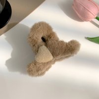 shoppinggo/ショッピングゴー shoppinggo ヘアクリップ ハート バンスクリップ ヘアアクセサリー モコモコ 韓国 ボア バレッタ 秋 冬 レディース クロス ボリ/507498572