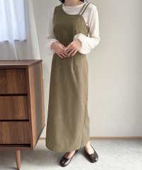 JUNOAH/ジュノア JUNOAH アシメデザインヘリンボーンタイトキャミワンピース/507498596