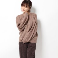 STYLEBLOCK/スタイルブロック STYLEBLOCK ケーブル編みバックリボンケーブルニット/504347866