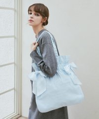 Maison de FLEUR/メゾン ド フルール Maison de FLEUR EC限定 キャンバスダブルリボントートバッグ/506943877