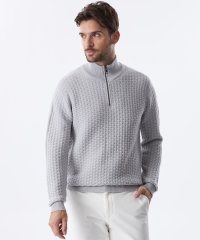 EPOCA UOMO/ウールハーフジップブリックニット/506976428