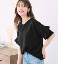 Alotta/アロッタ Alotta 【4つの機能付】フリル袖Tシャツブラウス/507034477