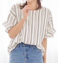 Alotta/アロッタ Alotta 【4つの機能付】フリル袖Tシャツブラウス/507034477
