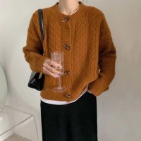 Belle Cie/ベルシー Belle Cie トグルボタンケーブルニット セーター カーディガン プルオーバー レディース ニットトップス カーデ アウター/507145832
