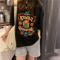 Belle Cie/ベルシー Belle Cie プリントTシャツ レディース 半袖 Tシャツ シンプル カジュアル カットソー トップス 綿 コットン シンプル 半そで 夏服 夏/507145880