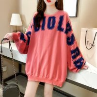 Belle Cie/ベルシー Belle Cie ビッグロゴ 長袖 トップス ゆるT ビッグシルエット カレッジ 大きめ ロゴ スウェット トレーナー ゆったり オーバーサイズ 韓/507145968