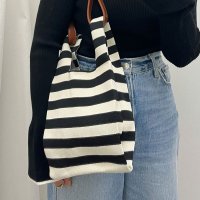 REAL STYLE/リアルスタイル REAL STYLE ミニトートバッグ ハンドバッグ メンズ ニット 軽い 手提げ サブ ボーダー ドット ゼブラ レオパード/507148838