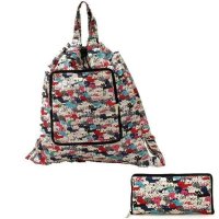 REAL STYLE/リアルスタイル REAL STYLE リュックサック レディース 折り畳み A4 エコバッグ トートバッグ 巾着 大容量 総柄 猫 ネコ キャット/507149102
