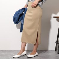 REAL STYLE/リアルスタイル REAL STYLE スカート レディース ロング マキシ タイト スウェット ウエストゴム 膝下 無地 ペンシル 着回し/507149357
