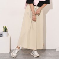 REAL STYLE/リアルスタイル REAL STYLE スカート ロング ロング マキシ丈 スウェット スエット 薄手 フレア Aライン ウエストゴム 体型カバー/507149373