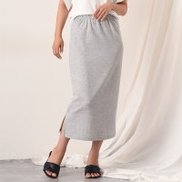 REAL STYLE/リアルスタイル REAL STYLE タイトスカート レディース ロング スウェット Iライン サイドスリット ストレッチ ウエストゴム 通勤 OL/507149389
