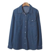 REAL STYLE/リアルスタイル REAL STYLE シャツ レディース デニム ダンガリー シャンブレー 長袖 アウター 羽織り コットン 前開き ポケット/507149493