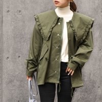 REAL STYLE/リアルスタイル REAL STYLE ジャケット レディース 長袖 アウター 羽織り 上着 ジャンバー ジャンパー 可愛い 襟付き ゆったり/507149503