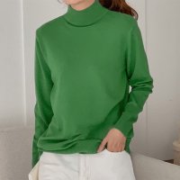 REAL STYLE/リアルスタイル REAL STYLE ニット レディース 冬 40代 長袖 春 50代 体型カバー ハイネック セーター 首元 防寒/507149507